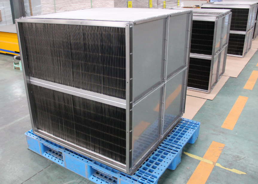 Ventilation heat exchanger for vegetable low-temperature processing area and supermarket sorting area